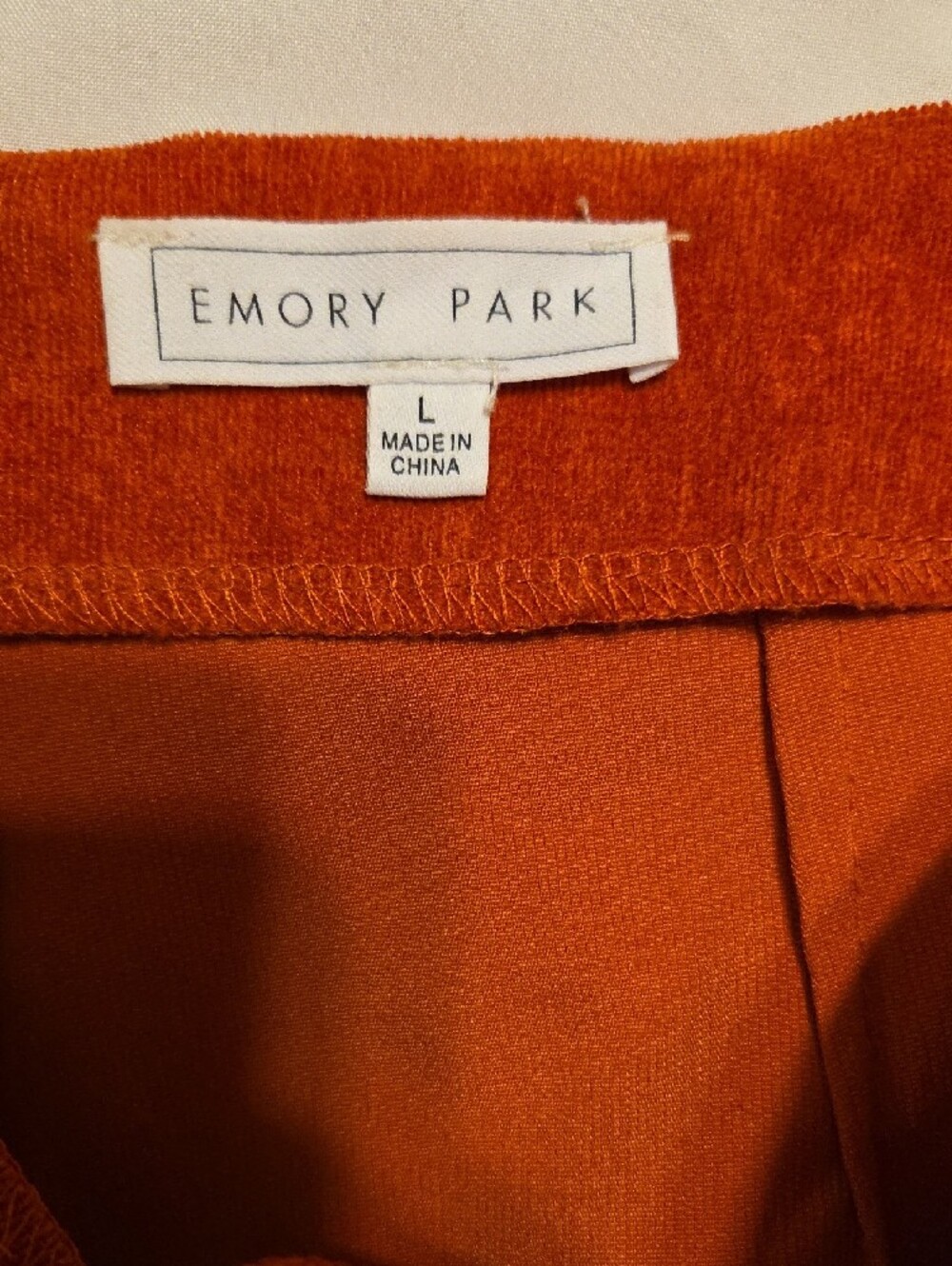 emory park Orange Button-Front Mini Skirt - Picture 2 of 5